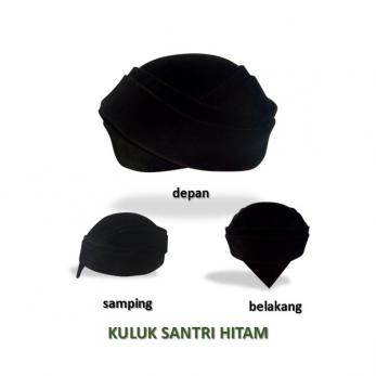 Peci Kuluk Santri Hitam Polos. Songkok Sorban | Pusat Songkok Terbaik Dan Berkualitas